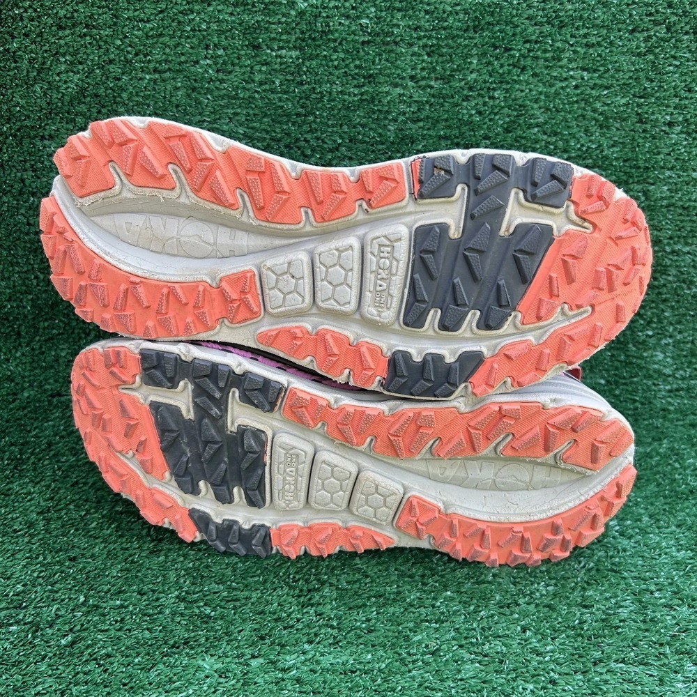 Hoka One One Stinson 3 ATR Womens 10 Pink Coral Trail Running Shoes 1008327 FFCR - Picture 6 of 9